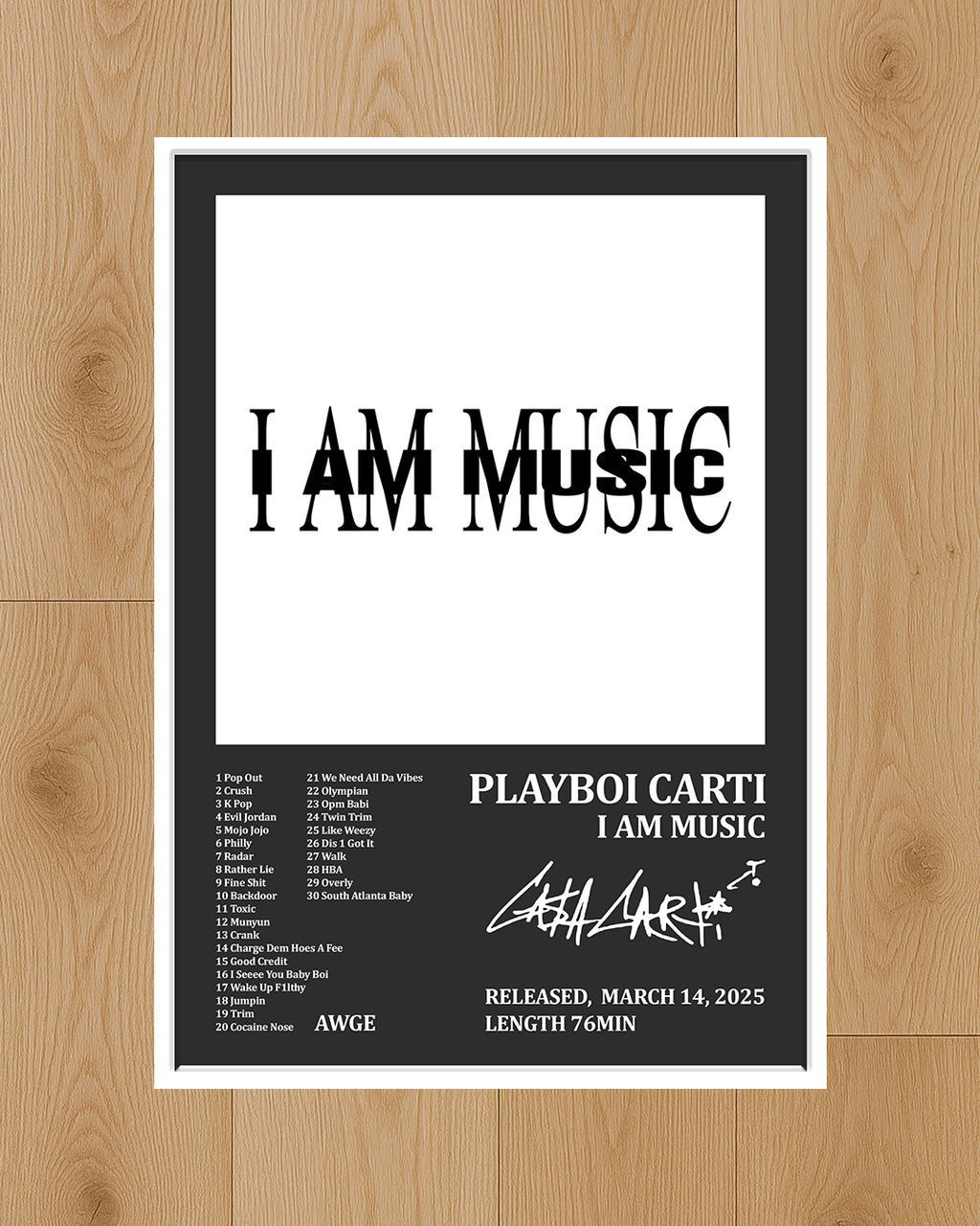 Постер на Playboi Carti – I AM MUSIC