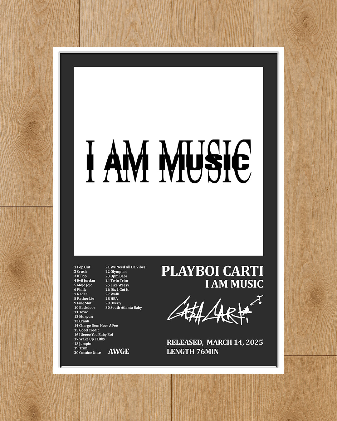 Постер на Playboi Carti – I AM MUSIC